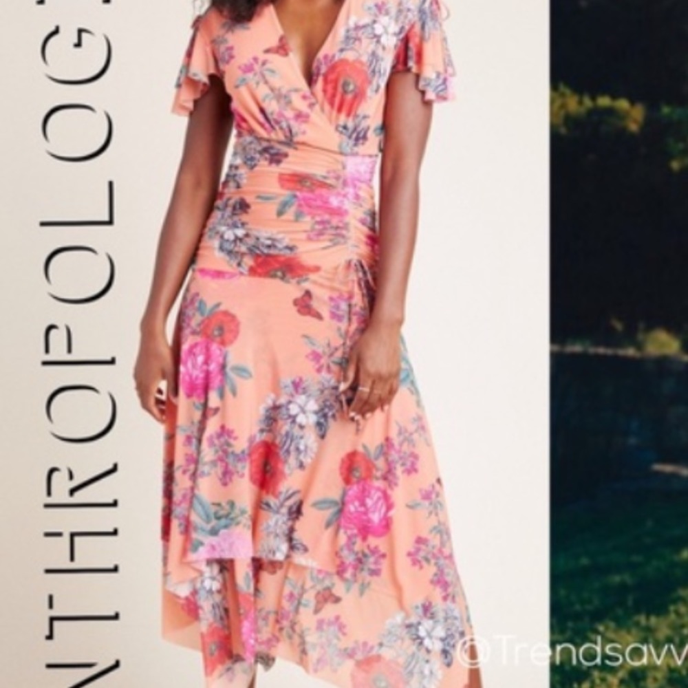 Anthropologie Simone floral midi dress by Maeve
